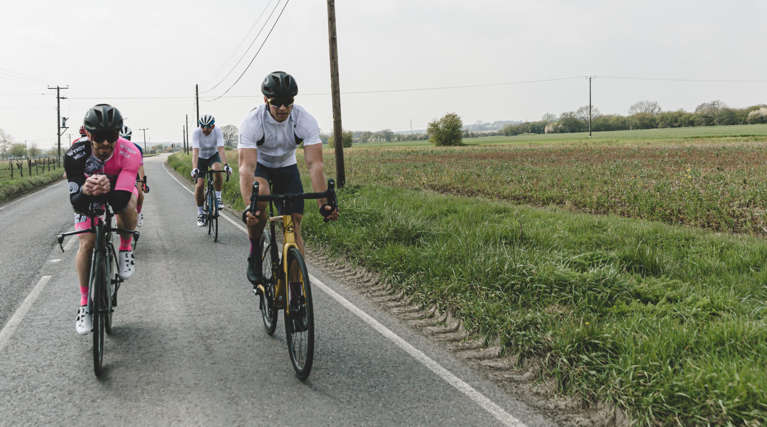 Two cycling athletes performing outdoors at CBD Triathlete